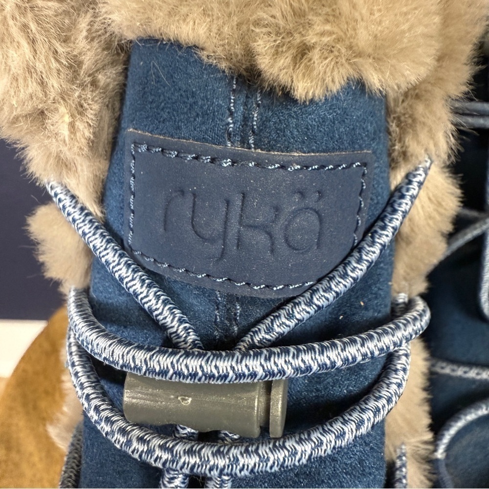 Ryka Aubonne Winter Boots, Navy, Size 10 WIDE - Picture 7 of 9